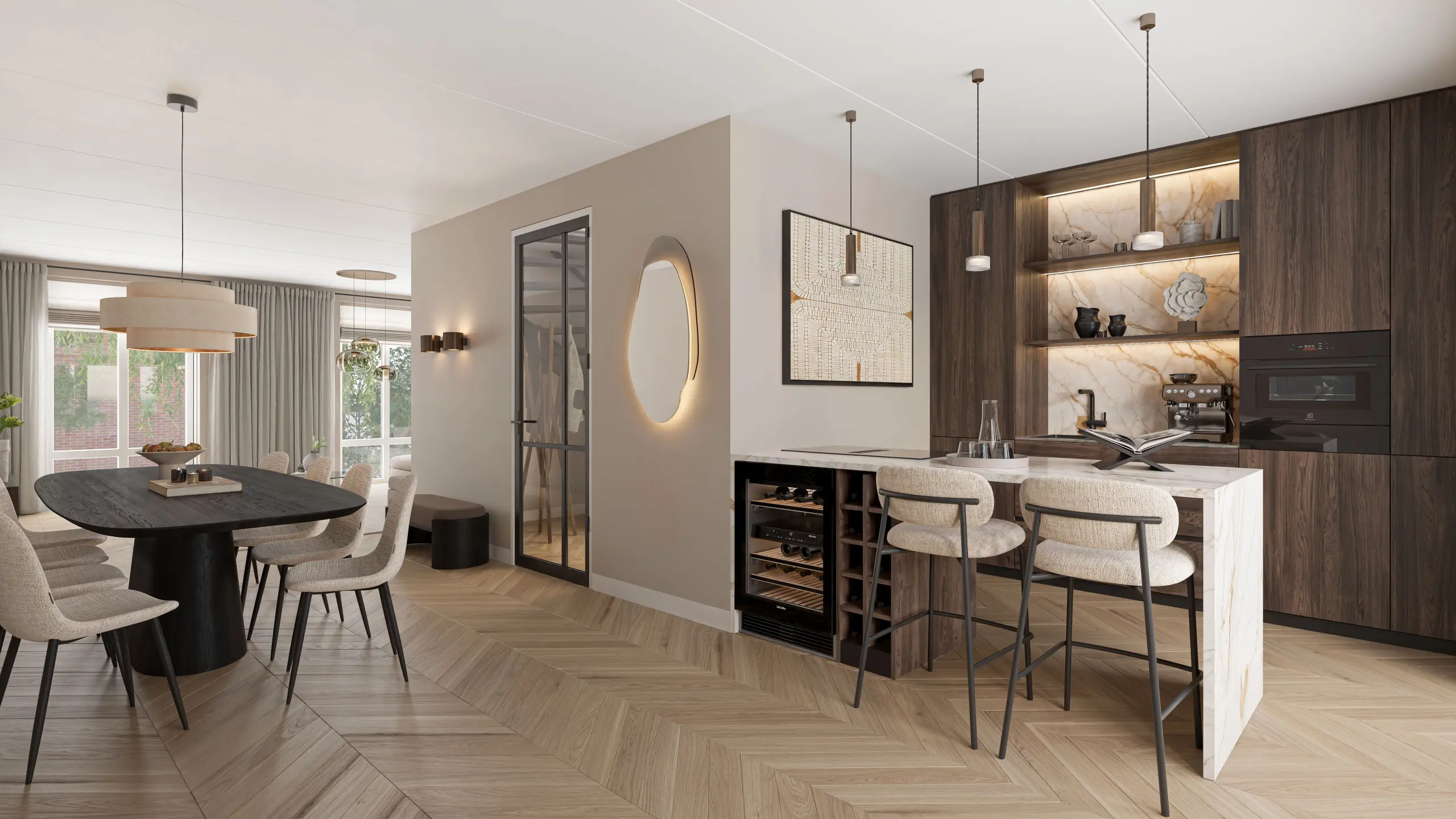 Waterrijk Interieur vrijstaande woning F6000 keuken DEF LR