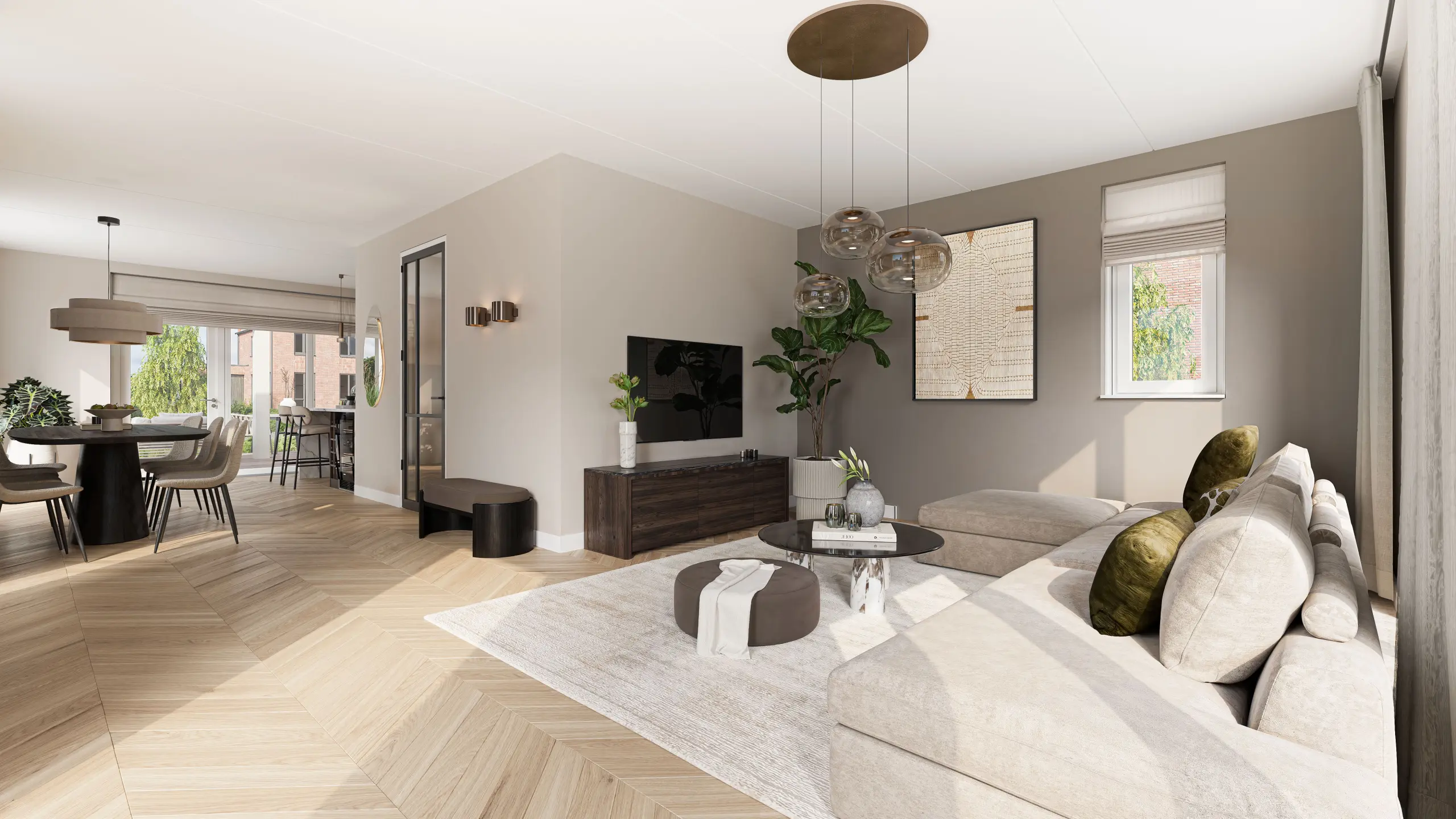 Waterrijk Interieur vrijstaande woning F6000 woonkamer DEF LR